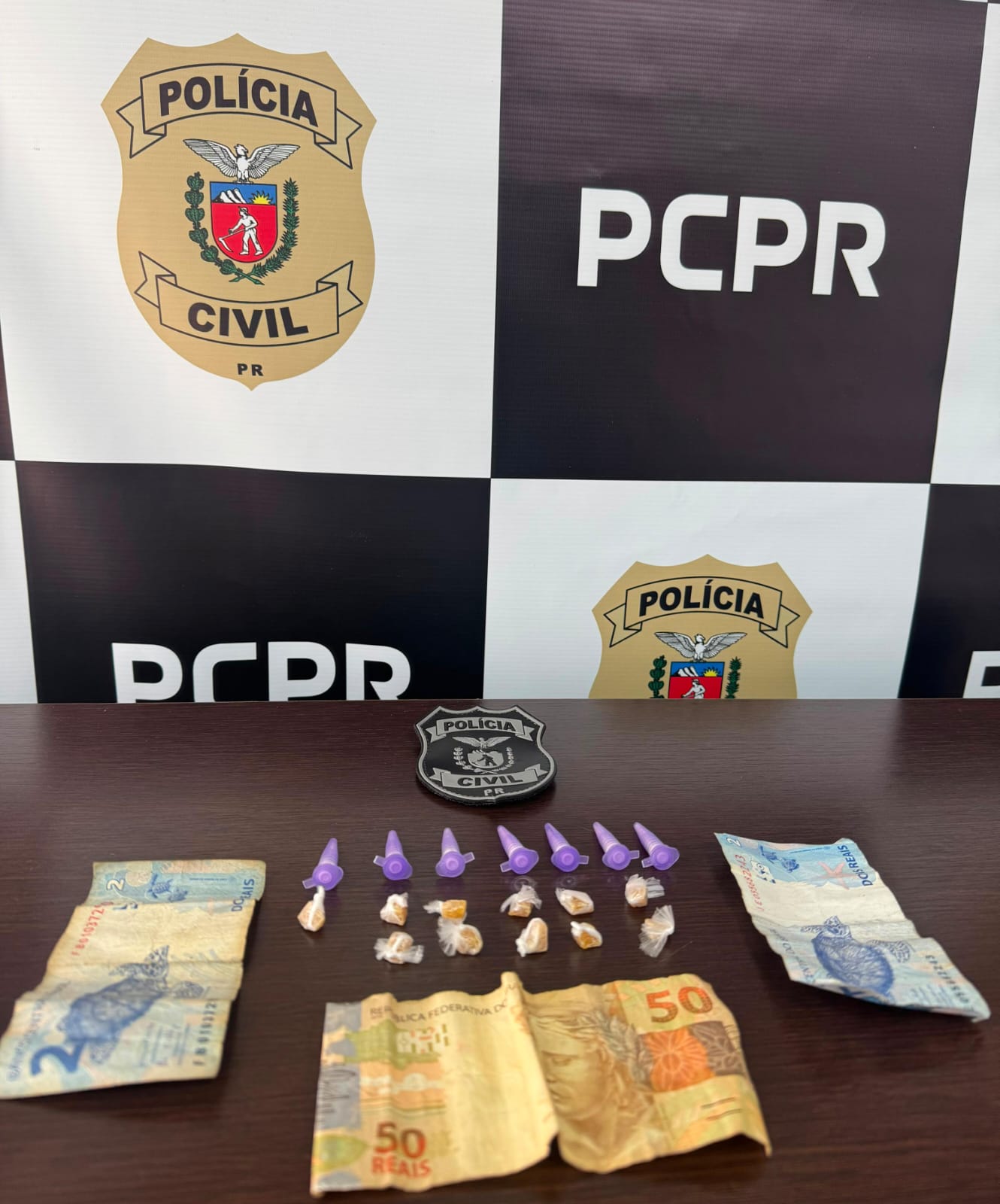 PCPR prende homem por tráfico de drogas próximo a escola em Fazenda Rio Grande
