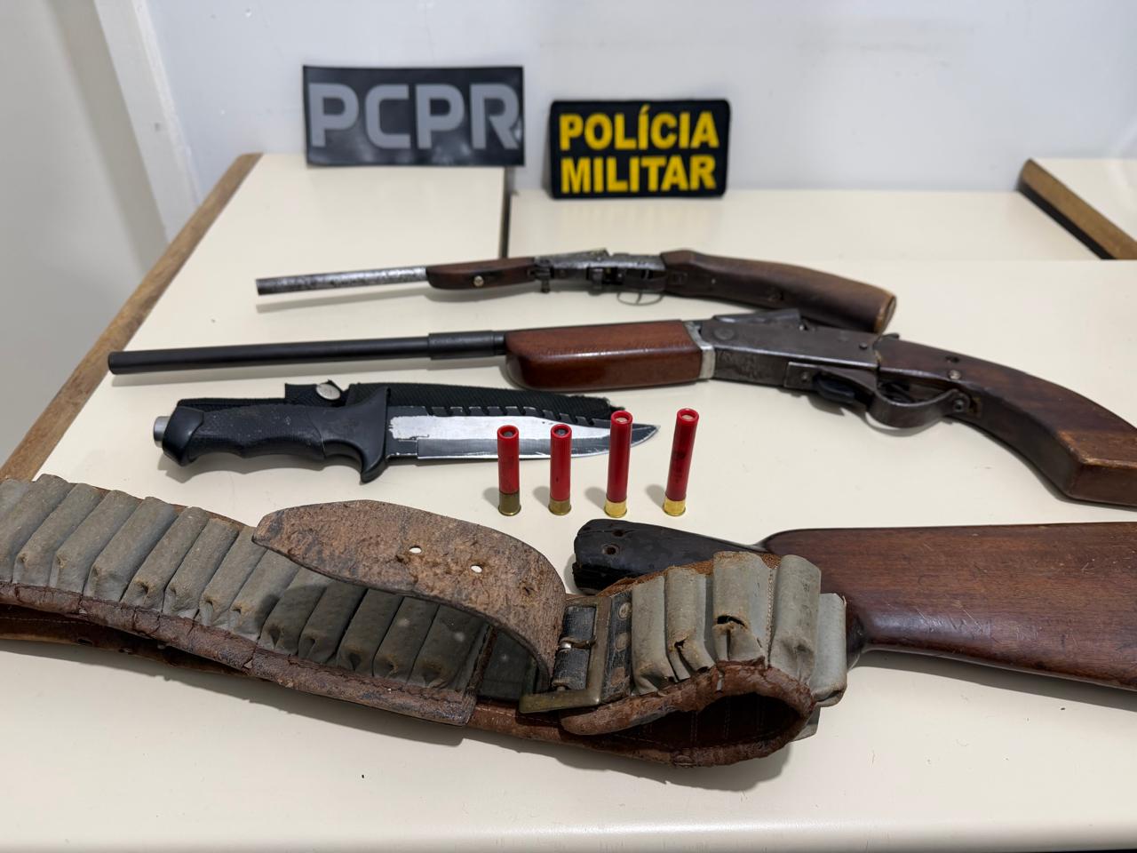 PCPR prende seis pessoas e apreende arsenal durante operação contra comércio ilegal de armas