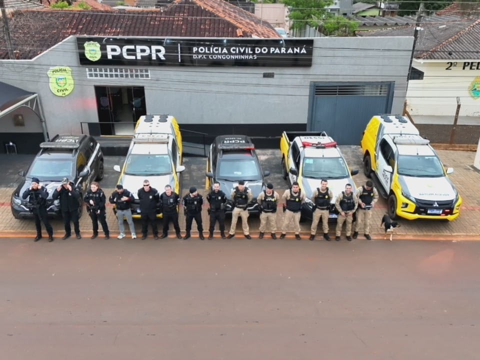 PCPR e PMPR prendem três homens e apreendem arma de fogo e munições em Congonhinhas