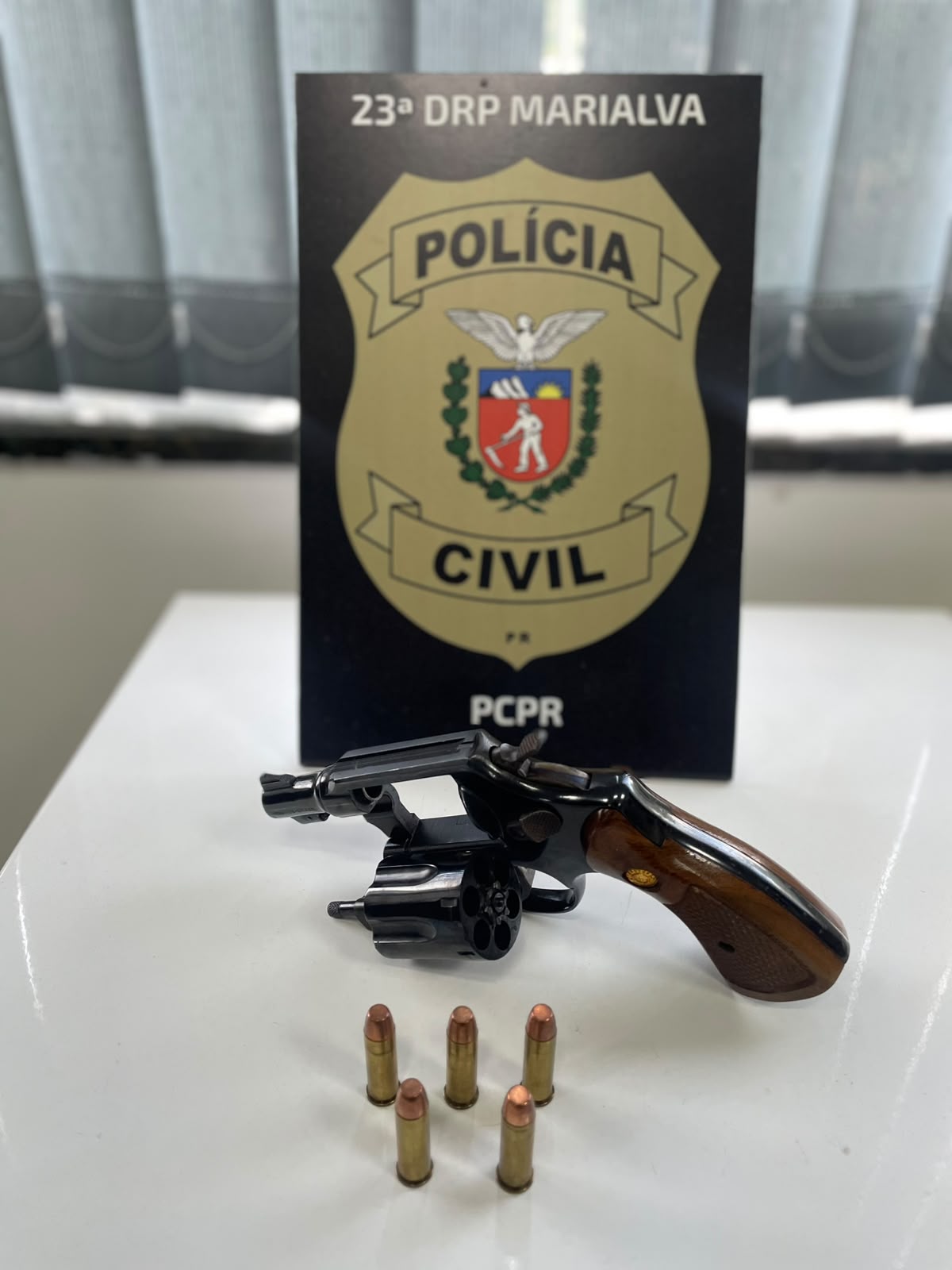 PCPR prende homem e apreende arma de fogo em ação contra o tráfico de drogas em Marialva