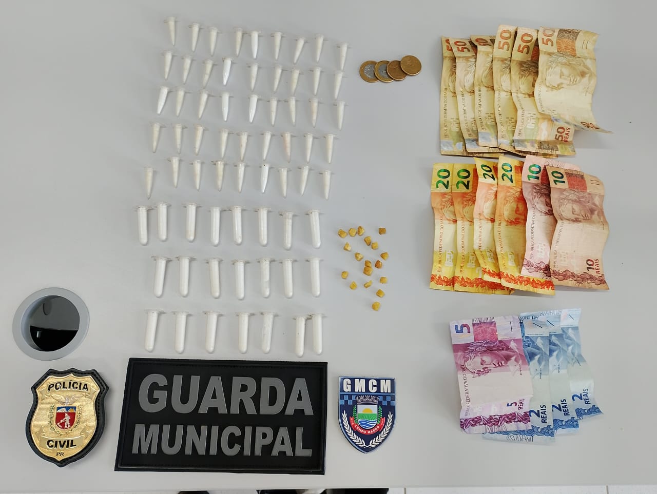 PCPR e GCM prendem homem por tráfico de drogas em Campo Magro