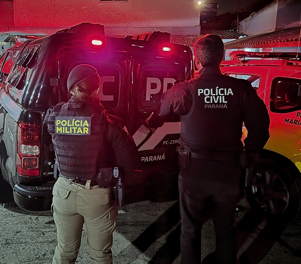 PCPR e PMPR prendem sete pessoas e localizam restos mortais em veículo em Marmeleiro