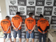 Quatro pessoas presas suspeitas por roubo e tráfico de drogas