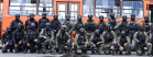 Policiais em treinamento