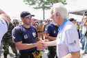 Vice governador cumprimenta policial civil