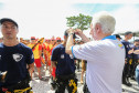 Vice governador cumprimenta policial civil