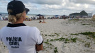 Policial Civil trablahando no litoral