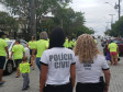 Policiais civis no evento 