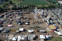 Imagem aérea de parque de exposições