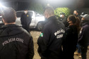 Policiais civis reunidos 