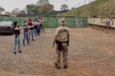 Participantes do curso em treinamento