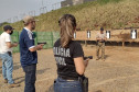 Participantes do curso em treinamento