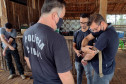 Participantes do curso em treinamento