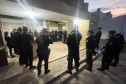 Diversos policiais reunidos para operação
