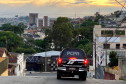 Viatura da polícia civil em trânsito