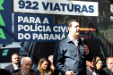 Com 922 novas viaturas, Polícia Civil do Paraná terá maior renovação de frota da história