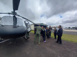    PCPR recebe visita de alunos com deficiência no Grupamento de Operações Aéreas 