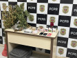 PCPR descobre estufa de maconha e recupera jóias furtadas, um homem foi preso