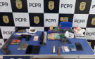 PCPR prende três pessoas em flagrante por tráfico de drogas e posse ilegal de arma de fogo em Nova Aurora