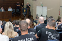 PCPR realiza entrega de medalhas de serviço policial para servidores das Subdivisões Policiais de Ponta Grossa e Telêmaco Borba 