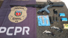 PCPR prende dois homens por posse ilegal de arma de fogo em Irati