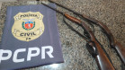 PCPR prende dois homens por posse ilegal de arma de fogo em Irati