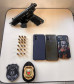 PCPR prende suspeito por porte de arma de fogo de uso restrito e apreende pistola em Almirante Tamandaré