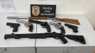 PCPR apreende sete armas de fogo em Curitiba