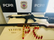 PCPR apreende armas de fogo e munições em Mangueirinha 