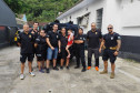 PCPR recebe visita de menina que foi atropelada em Guaratuba
