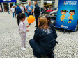 PCPR realiza ação em alusão ao Maio Laranja na rua XV de Novembro, em Curitiba