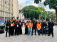 PCPR realiza ação em alusão ao Maio Laranja na rua XV de Novembro, em Curitiba