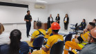 PCPR realiza palestra na PASA para operários da empresa em alusão ao maio laranja, em Paranaguá 