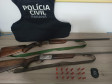 PCPR e PMPR prendem homem por posse irregular de arma de fogo em Pitanga 