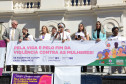 PCPR marca presença na Caminhada do Meio-Dia contra o feminicídio 