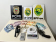 PCPR e PMPR prendem homem por tráfico de drogas, posse ilegal de arma de fogo e fraude processual em Marechal Cândido Rondon