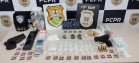 PCPR e GM prendem homem em flagrante por tráfico de drogas e porte de arma de fogo em Ponta Grossa