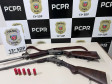 PCPR apreende armas de fogo em Teixeira Soares