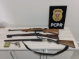 PCPR prende homem em flagrante por posse ilegal de arma de fogo e apreende 4 armas em Rondon