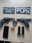 PCPR prende homem em flagrante por posse ilegal de armas de fogo em Reserva