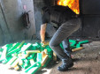 PCPR incinera 3,2 toneladas de drogas em Santa Terezinha do Itaipu.