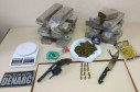 PCPR apreende 12 quilos de maconha e uma arma em Fazenda Rio Grande