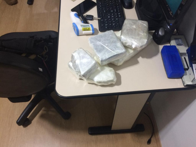Droga apreendida durante ocorrência policial no Paraná