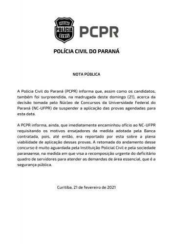NOTA PÚBLICA
