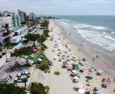 Vista aérea da praia de Matinhos