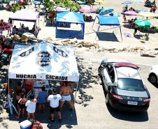 Ponto de orientação da PCPR no litoral paranaense
