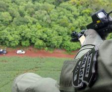 Polícia Civil do Paraná em operações aéreas na Costa Oeste