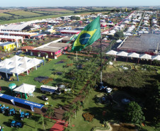 Vista de cima do Show Rural de Cascavel em 2020. 