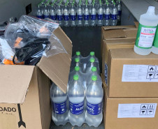 Produtos distribuídos pela polícia civil