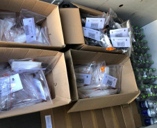 Produtos distribuídos pela polícia civil